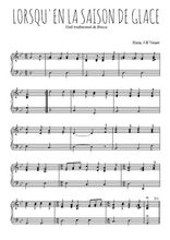 Téléchargez l'arrangement pour piano de la partition de noel-bressans-lorsqu-en-la-saison-de-glace en PDF
